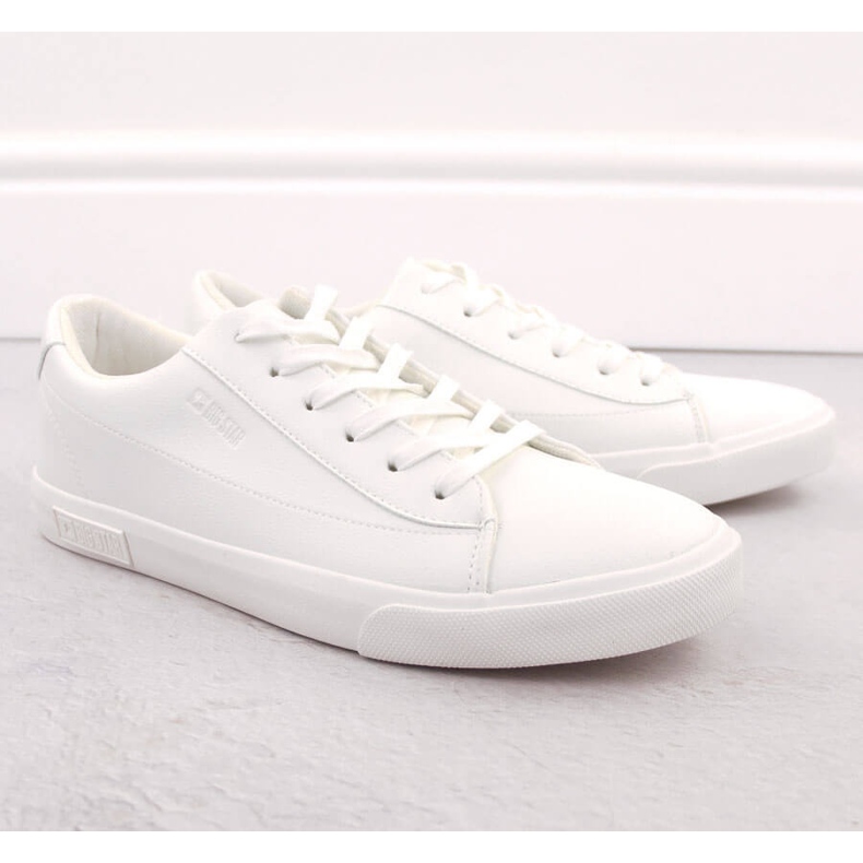Men's sneakers made of ecological leather, white Big Star NN174250 1