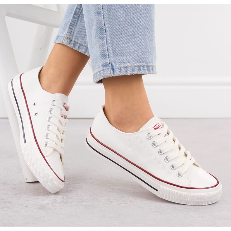 Low-top white textile sneakers Big Star NN274274 1 Low-top white textile sneakers Big Star NN274274 1