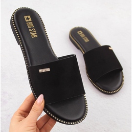 Women's suede bars black big star rr274618 1
