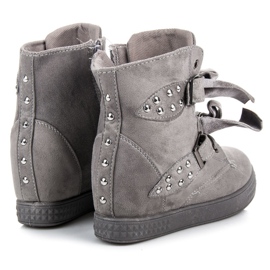 Sneakers with bows grey 1
