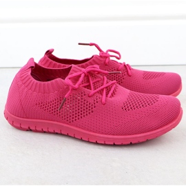 Women's sports shoes openwork fuchsja news 1020 pink 2