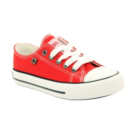 Big star 374002 tied sneakers red white 1