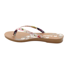 Flip-flops flowers INBLU IR01 pink yellow green violet 2