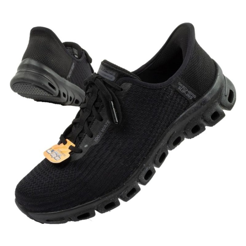 Skechers Glide Step 104571/BBK black shoes with membrane 1
