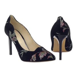 Anis Pumps On A Pin Embroidery 4566 black 3 Anis Pumps On A Pin Embroidery 4566 black 3