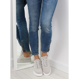 Gray suede women's sneakers LT.GRAY grey 1 Gray suede women's sneakers LT.GRAY grey 1