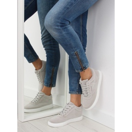 Gray suede women's sneakers LT.GRAY grey 2 Gray suede women's sneakers LT.GRAY grey 2