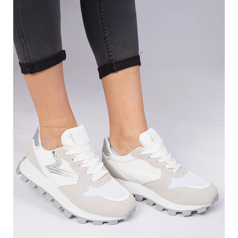White women's sports sneakers 1 White women's sports sneakers 1