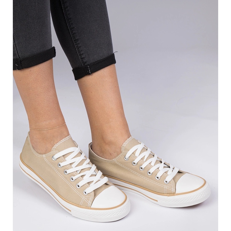 Beige classic women's sneakers 1 Beige classic women's sneakers 1