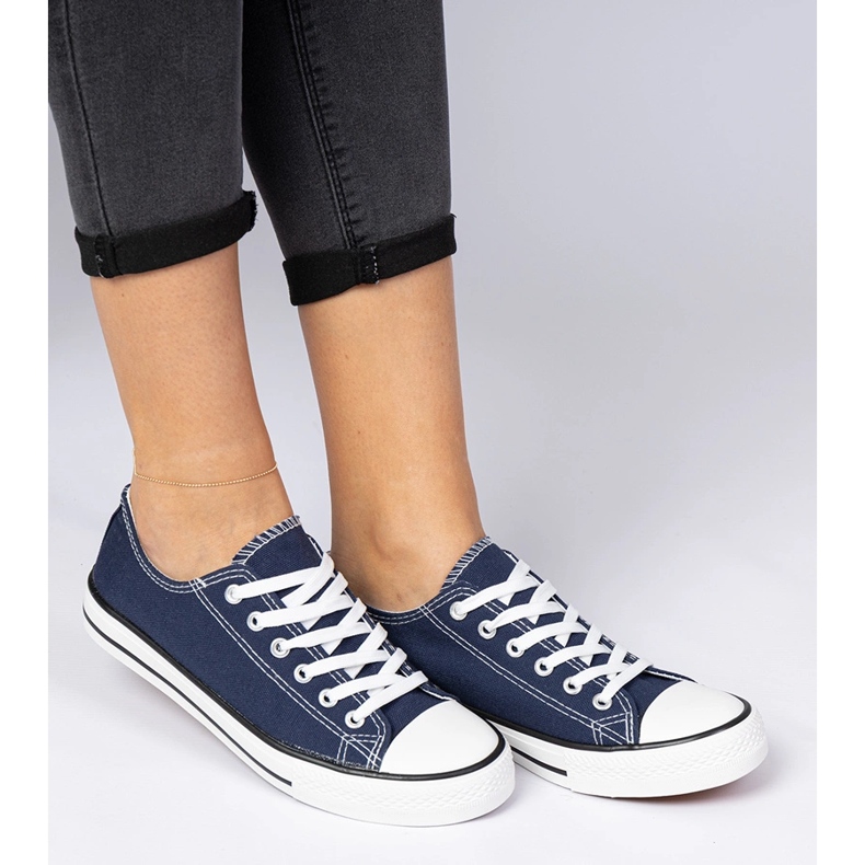 Navy classic women's sneakers blue 1 Navy classic women's sneakers blue 1