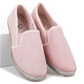 Mckeylor Suede espadrilles slip on pink 2