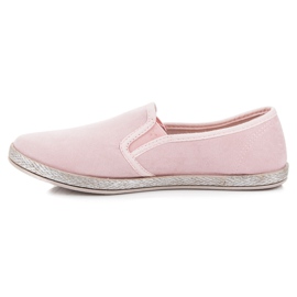 Mckeylor Suede espadrilles slip on pink 1