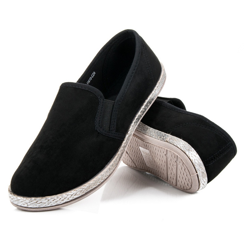 Mckeylor Suede Espadrilles Slip On black 2