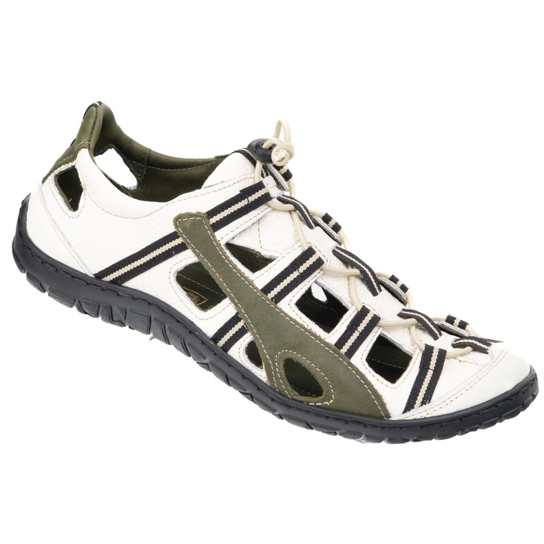 Olivier Men's leather leather bicycle shoes 262kz white with green 2 Olivier Men's leather leather bicycle shoes 262kz white with green 2