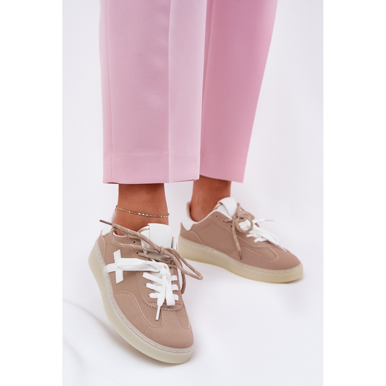 Low women's sports shoes beige 2 Low women's sports shoes beige 2