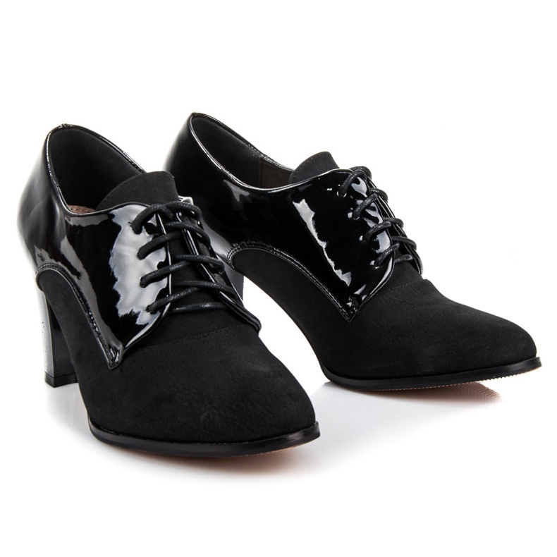 Vinceza lacquered shoes black 1