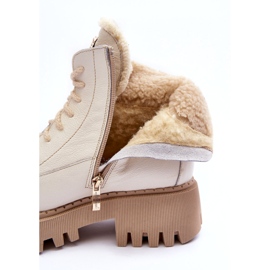 Women's leather leather boots cream boots lemar white 2 Women's leather leather boots cream boots lemar white 2