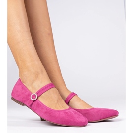 Pink ballerinas from Ekozamsz with zircons 1