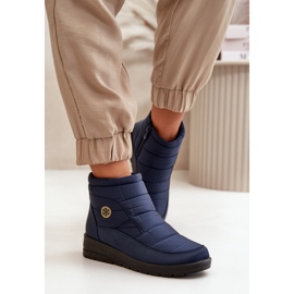 News Women's Snow Boots Insulated Navy Blue 3