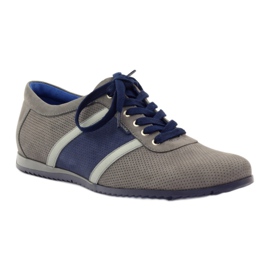 Gray sports shoes Badura 3360 grey navy blue 1 Gray sports shoes Badura 3360 grey navy blue 1