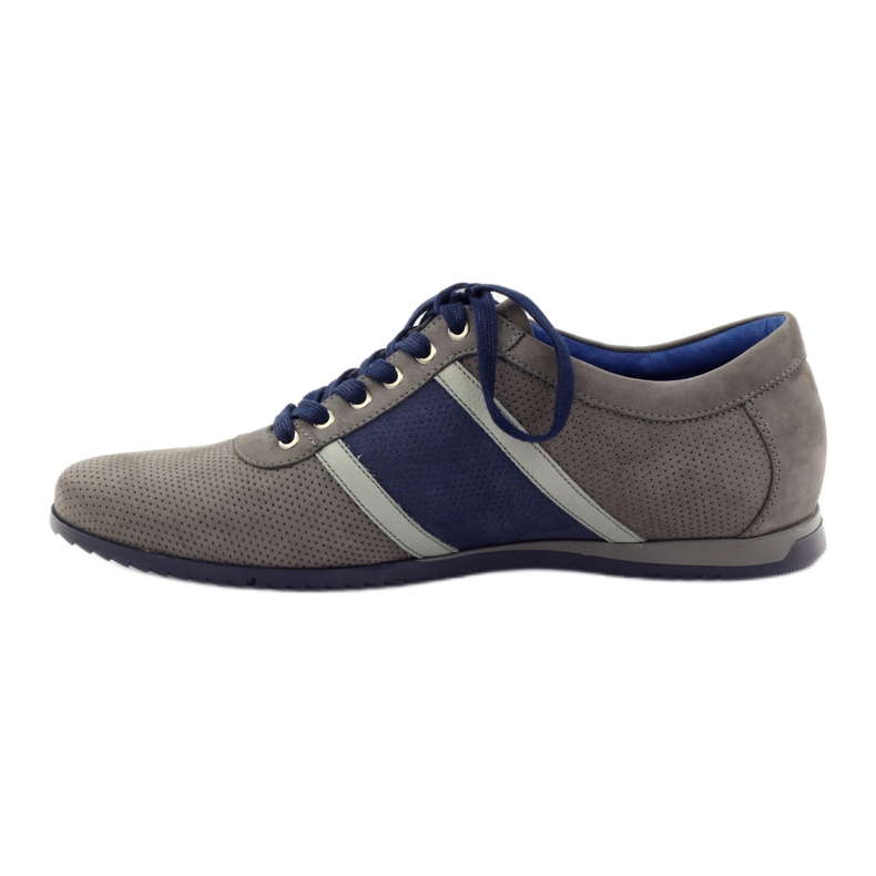 Gray sports shoes Badura 3360 grey navy blue 2 Gray sports shoes Badura 3360 grey navy blue 2