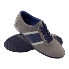 Gray sports shoes Badura 3360 grey navy blue 3 Gray sports shoes Badura 3360 grey navy blue 3