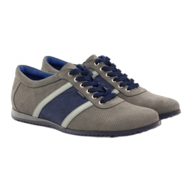Gray sports shoes Badura 3360 grey navy blue 4 Gray sports shoes Badura 3360 grey navy blue 4