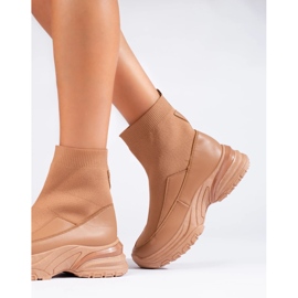 Seastar Slip-on boots with a sock brown 2