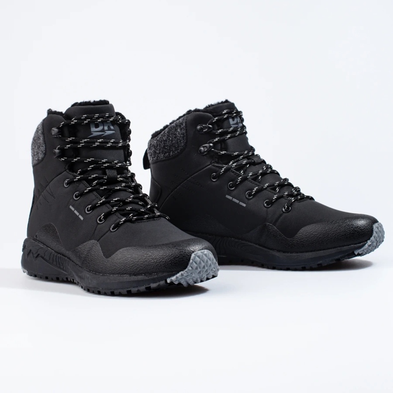 Men's high trekking shoes Dk, insulated black 1