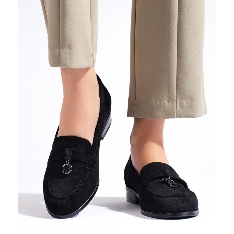 W. Potocki Women's Lords Potocki black suede 1