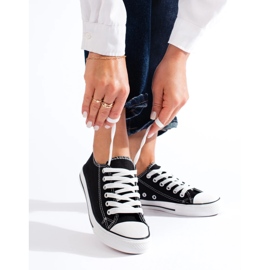 Classic black Shelovet sneakers 2