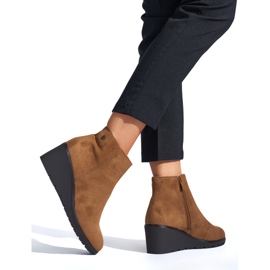 Brown wedge boots 2 Brown wedge boots 2