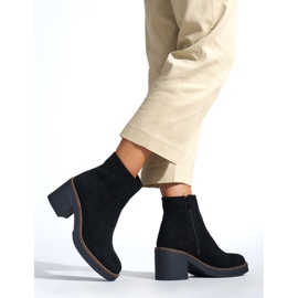 Black women's ankle boots with a heel 2 Black women's ankle boots with a heel 2