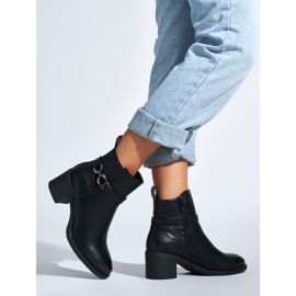 Black women's ankle boots with a heel 1 Black women's ankle boots with a heel 1