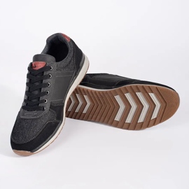 Vico Black men's lace-up sports shoes 2