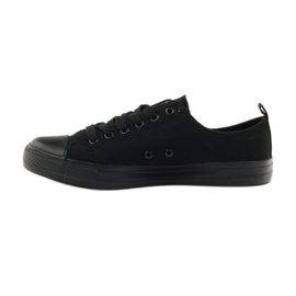 Women's shoes sneakers tied black American Club LH07 / 19 2