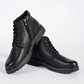 Men's black insulated lace-up ankle boots 2 Men's black insulated lace-up ankle boots 2