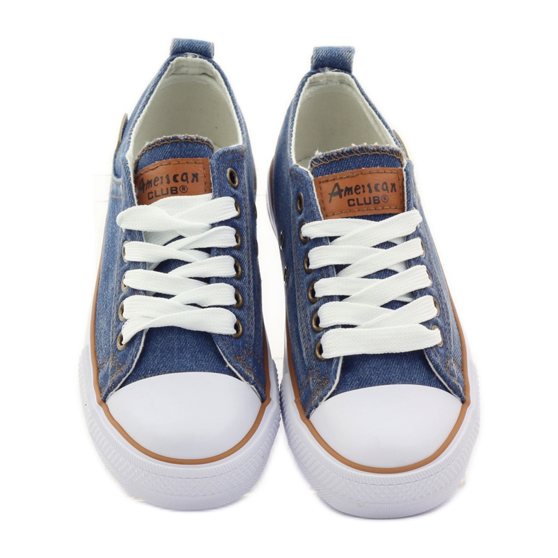 American Club DK jeans American sneakers blue brown 4 American Club DK jeans American sneakers blue brown 4
