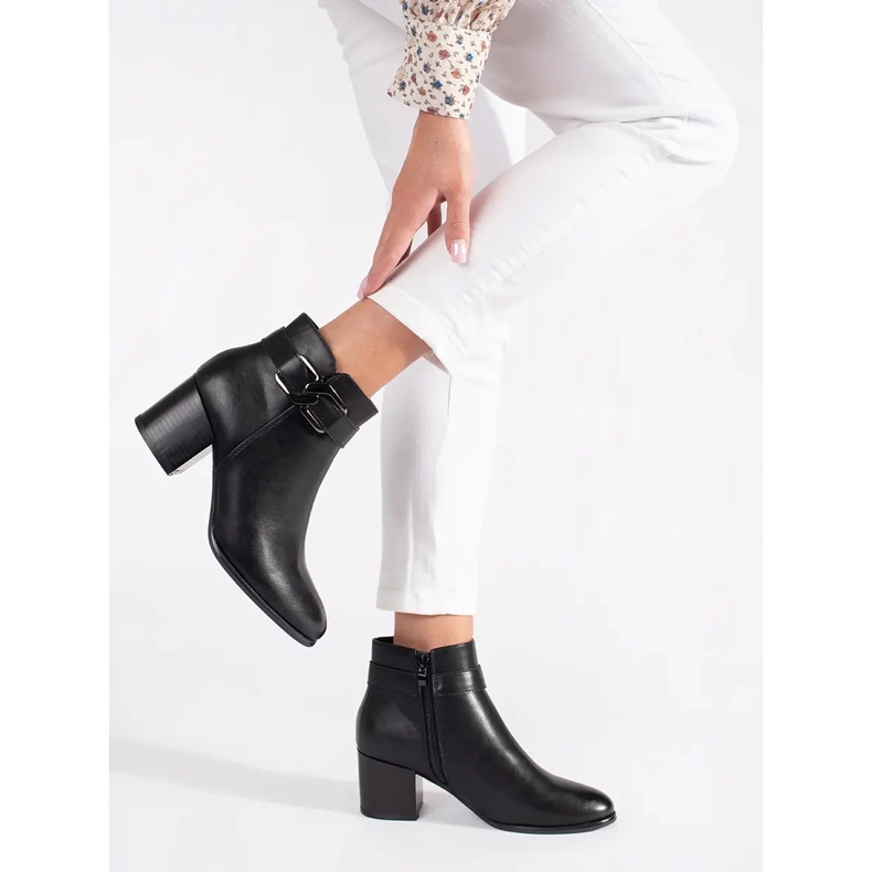 Black Sergio Leone high-heeled ankle boots 1 Black Sergio Leone high-heeled ankle boots 1
