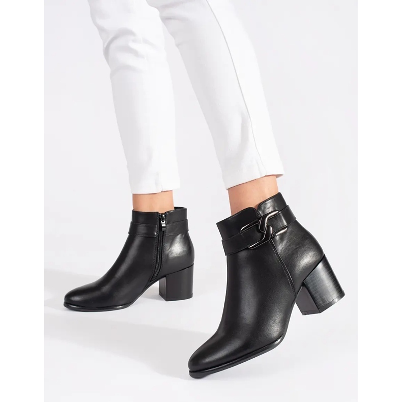Black Sergio Leone high-heeled ankle boots 2 Black Sergio Leone high-heeled ankle boots 2