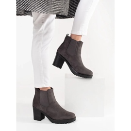 Seastar Gray suede Chelsea boots on the post grey 1