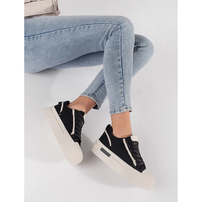 Black and white platform sneakers 2 Black and white platform sneakers 2