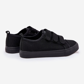 Youth low Velcro sneakers black 2 Youth low Velcro sneakers black 2