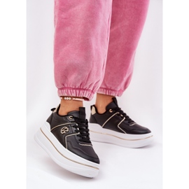 Women's sports shoes on the platform black 2 Women's sports shoes on the platform black 2