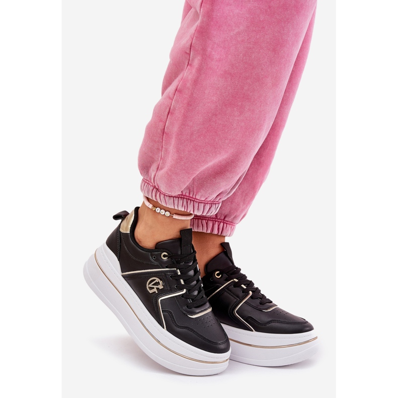 Women's sports shoes on the platform black 1 Women's sports shoes on the platform black 1