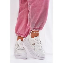 Women's Platform Sports Shoes White 2 Women's Platform Sports Shoes White 2