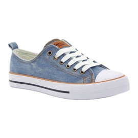 American Club Jeans sneakers tied blue 1