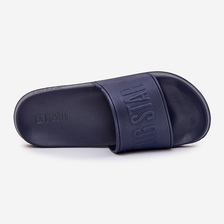 Light foam flip flops big star mm174323 navy blue 2