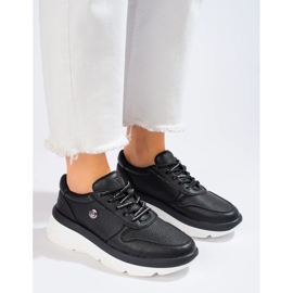 Black Vinceza trainers with a thick sole 2
