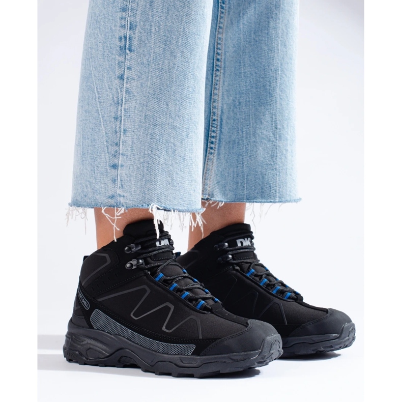 Sports trekking women's shoes with a high upper DK black 1 Sports trekking women's shoes with a high upper DK black 1